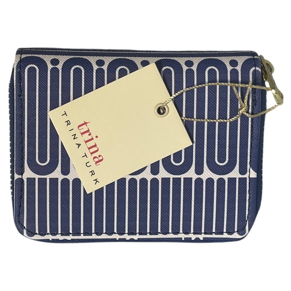 Trina Turk Navy and White Patterned Wallet - Picture 6 of 6